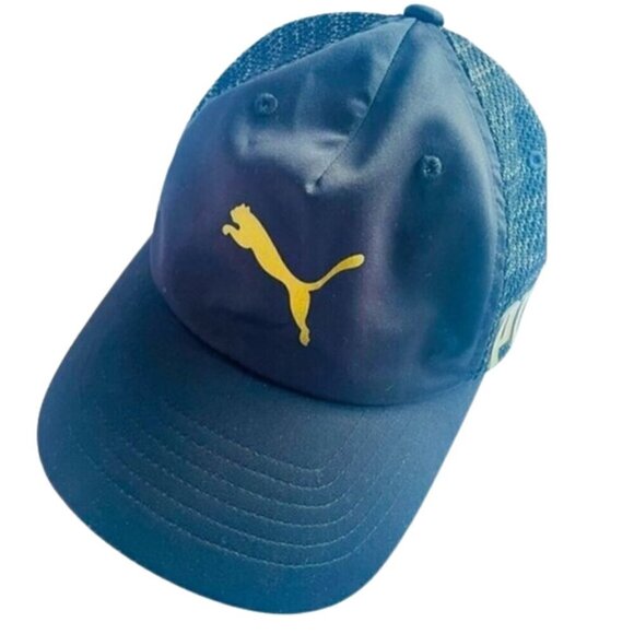 PUMA Women's Train Relax Fit Cap Black Gold - Picture 1 of 9